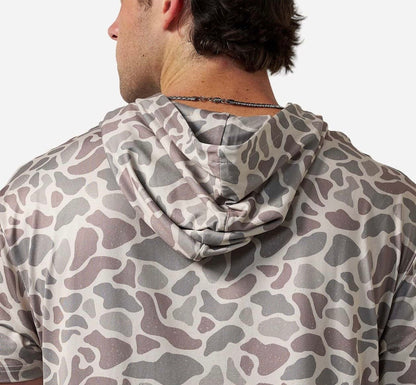 Burlebo SS Performance Hoodie - Classic Deer Camo