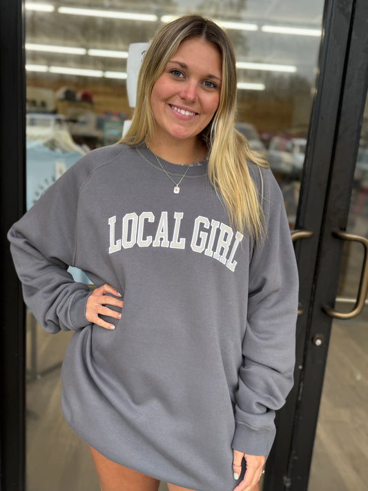 Local Girl Outfitters - LG Cotton Crewneck - Graphite