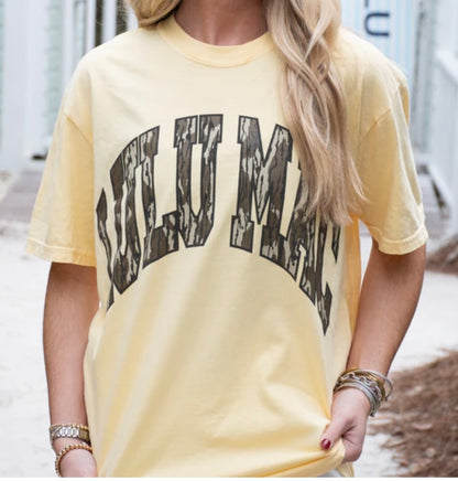 Lulu Mac ADULT Butter COMFORT COLORS MOSSY OAK TEE