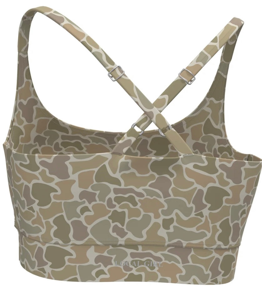 Local Girl Sports Bra 2.0 Forest Desert Camo