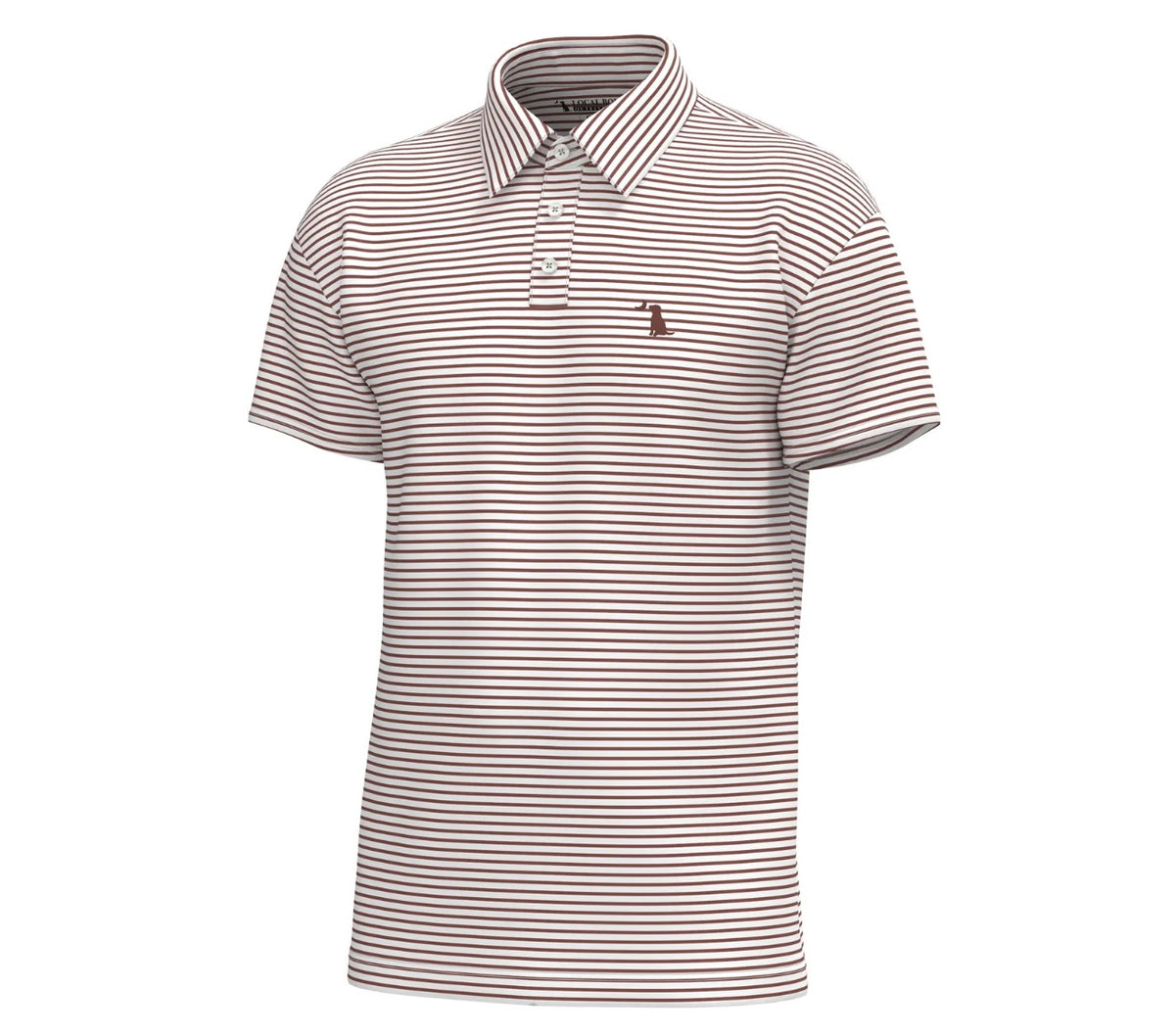 Local Boy Edisto Polo - Mahogany/White