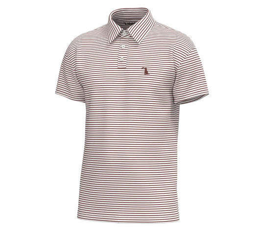 Local Boy Edisto Polo - Mahogany/White