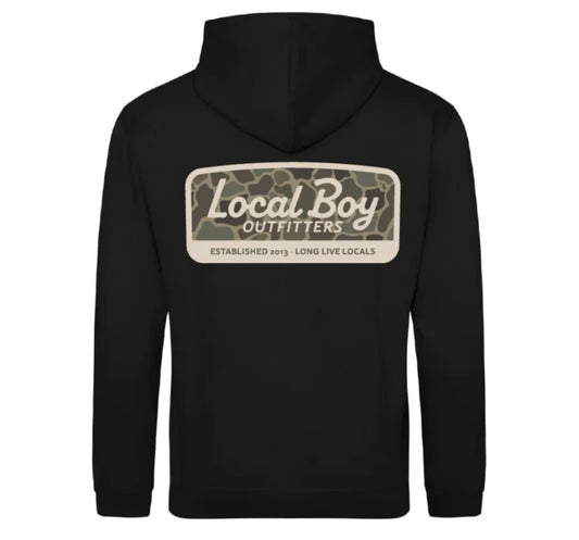 Toddler Local Boy Brush Camo Mark Hoodie- Black