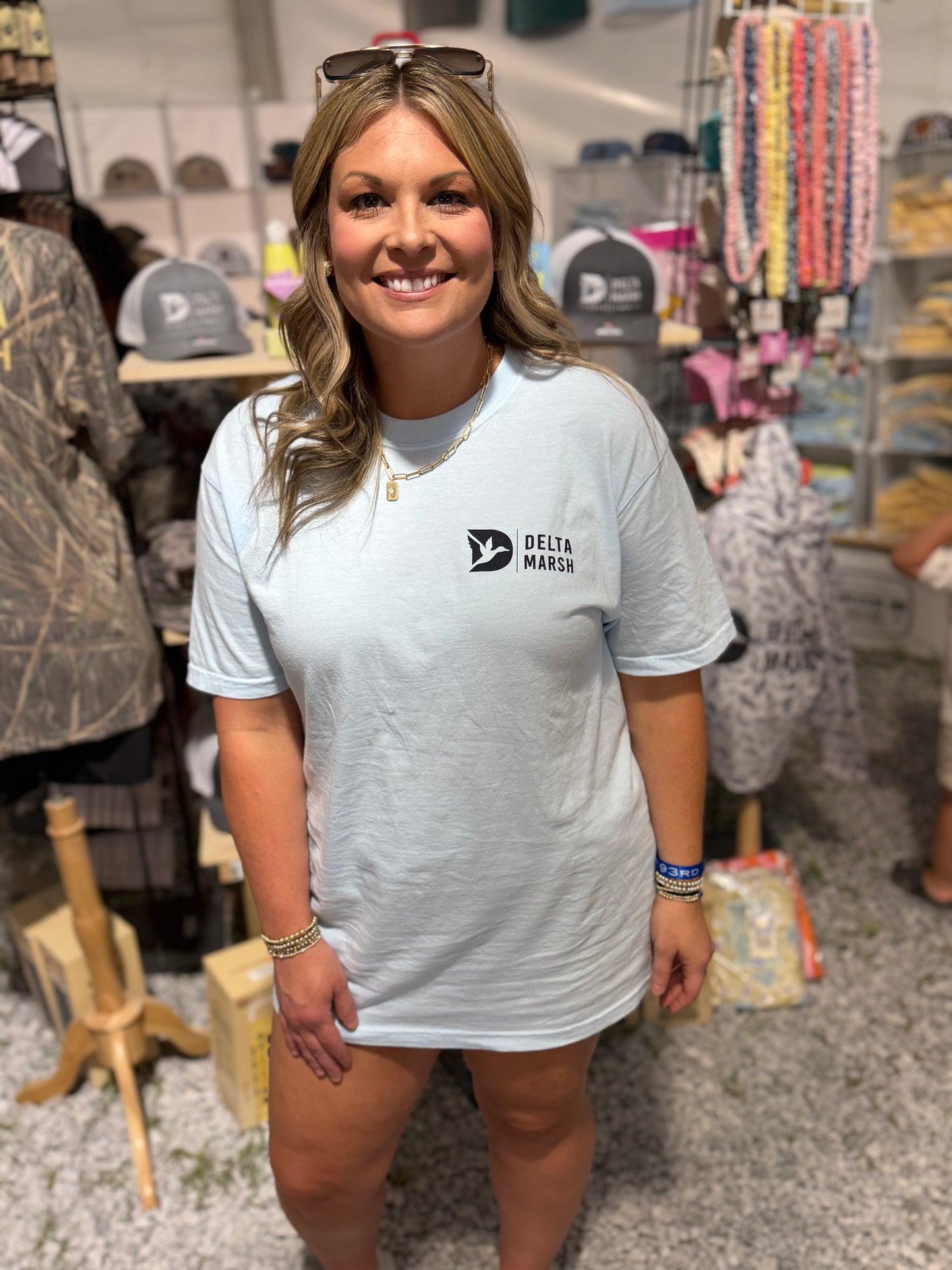 Delta Marsh - Boat Tee - Chambray