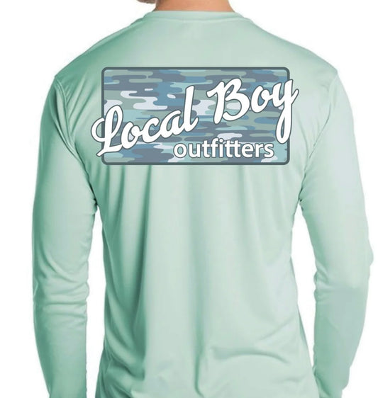 Local Boy L/S Performance Blue Bayou Plate