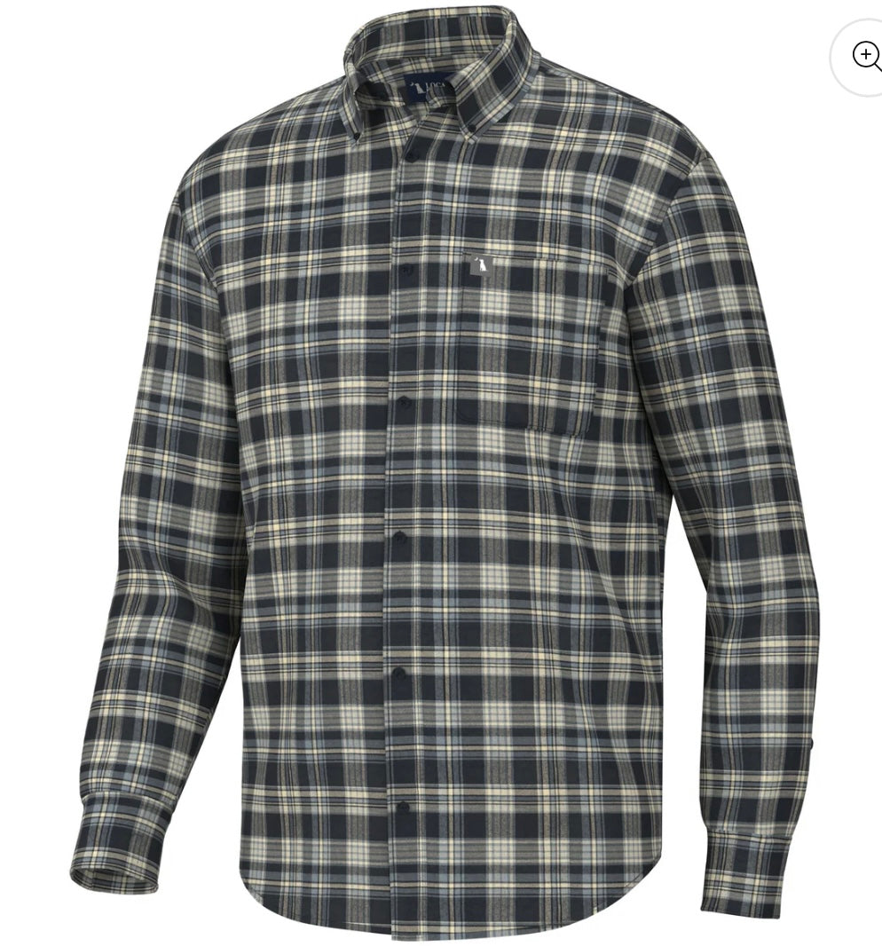 Local Boy - Zeigler Stretch Flannel - Navy/Blue/Tan