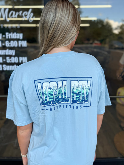 Local Boy Local Tide SS Tee - Chambray