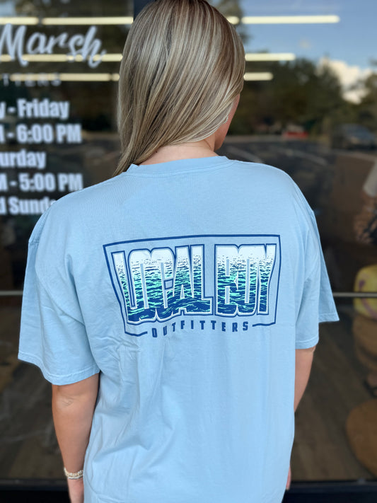 Local Boy Local Tide SS Tee - Chambray