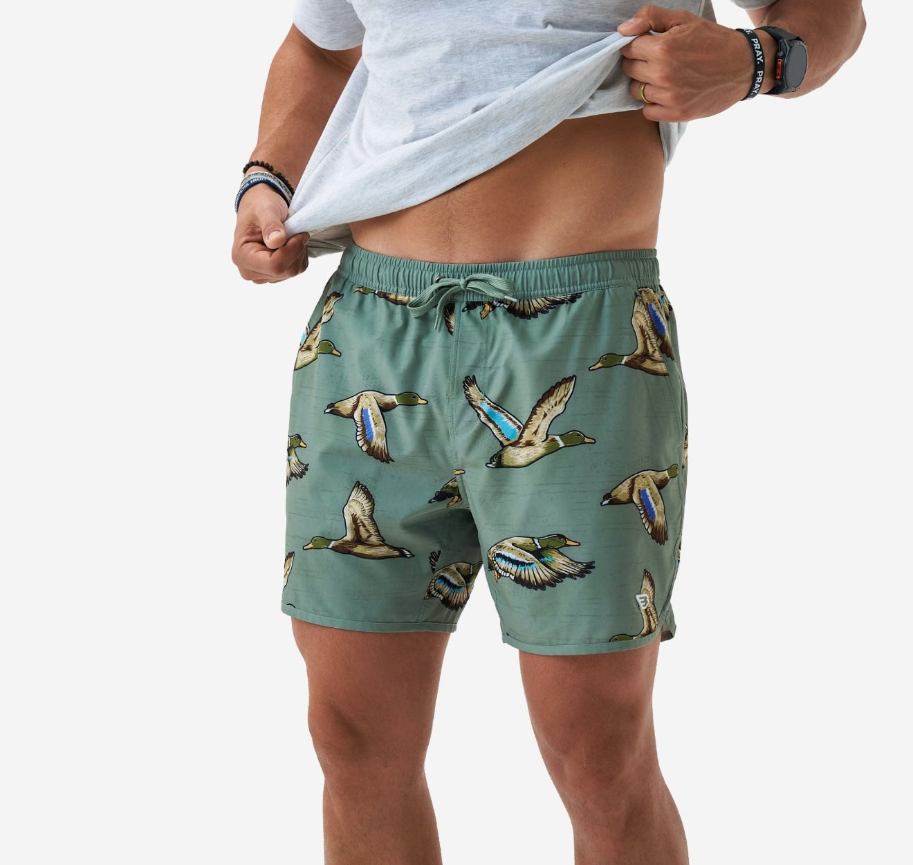 Burlebo Swim Trunks - Jumbo Mallards Green