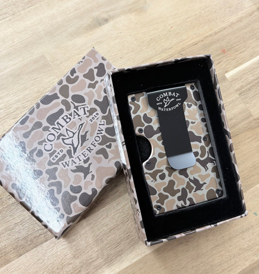 Combat Waterfowl Money Clip Wallet - Mosul Camo