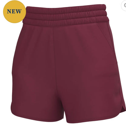 Local Girl High Waisted Volley Shorts Berry