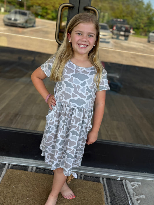 Burlebo - Girls Dress - Classic Deer Camo