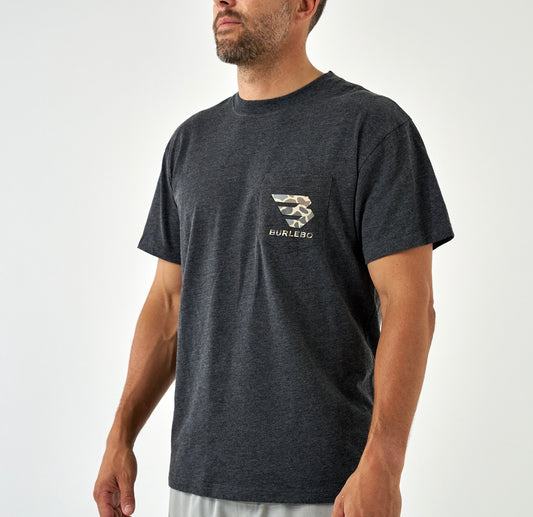 Burlebo Flying B SS Tee - Black Heather