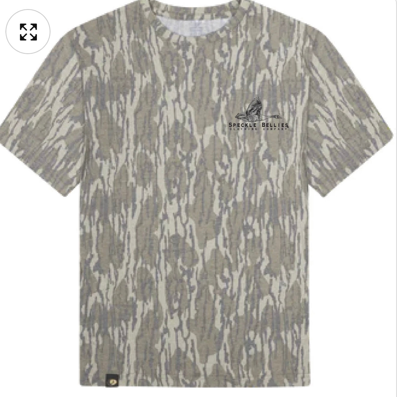 Speckle Bellies Mossy Oak Goose Logo: Bottomland