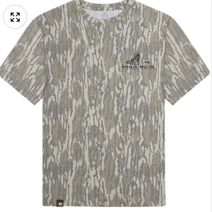 Speckle Bellies Mossy Oak Goose Logo: Bottomland