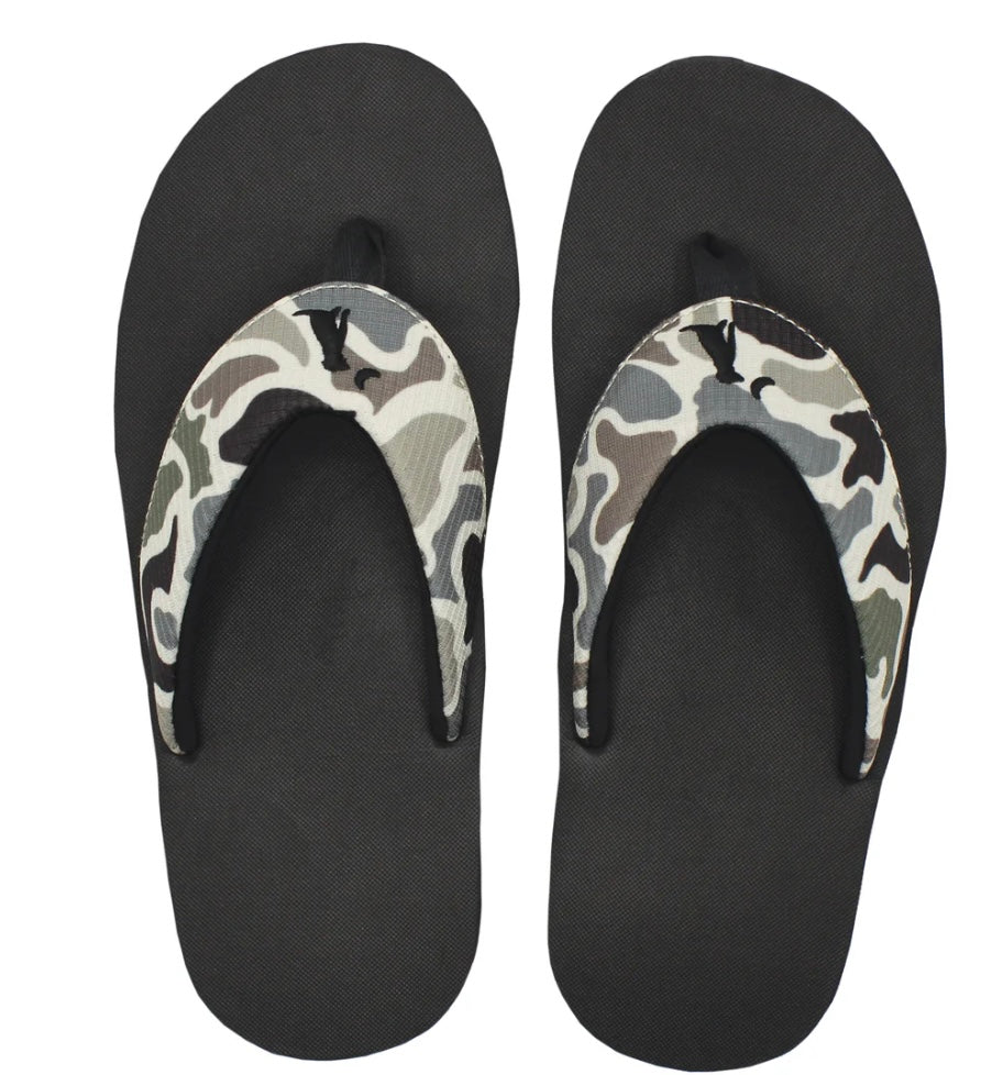 Local Boy Classic Flip Flops - Localflage/Black