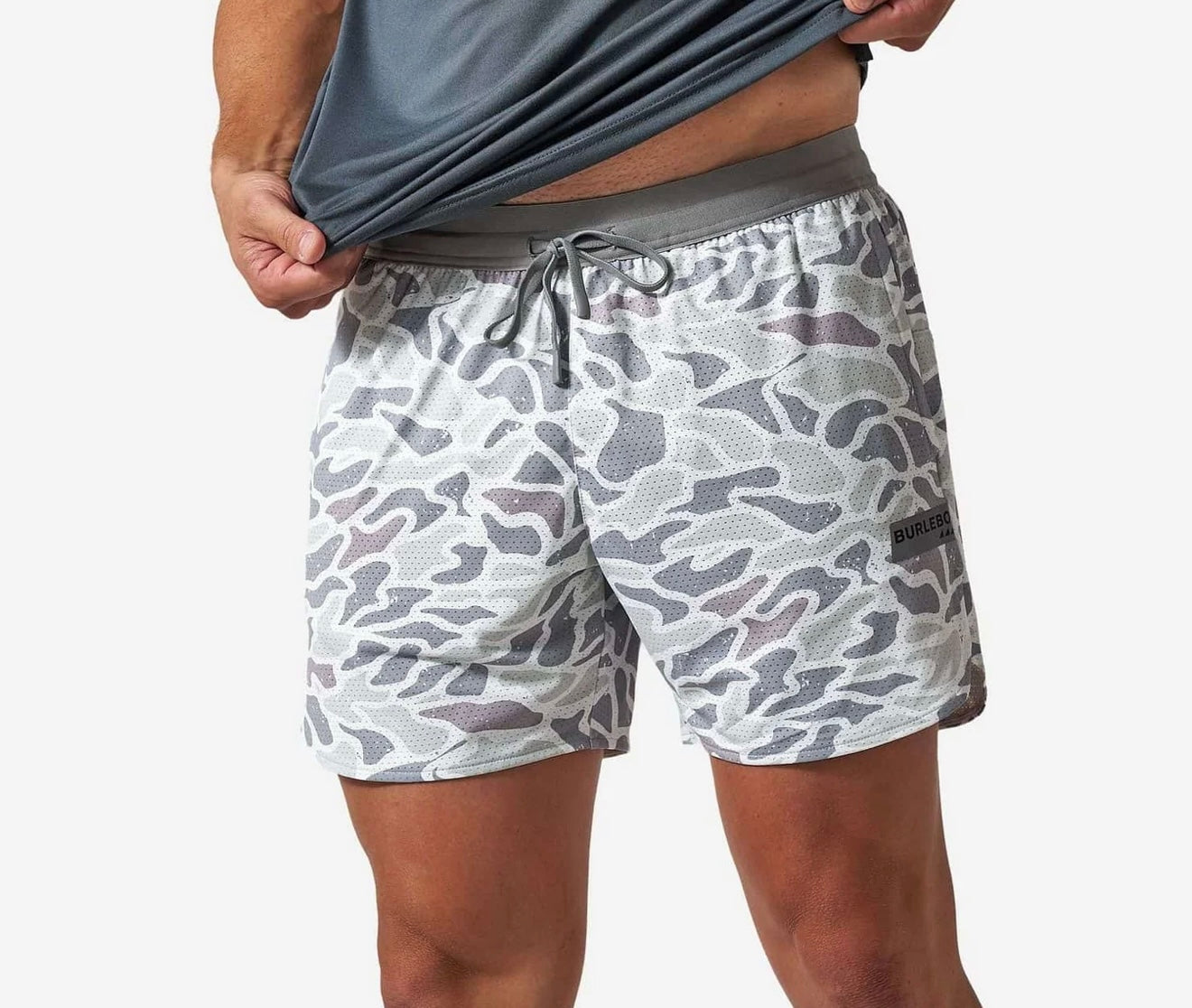 BURLEBO Mesh Short - White Camo