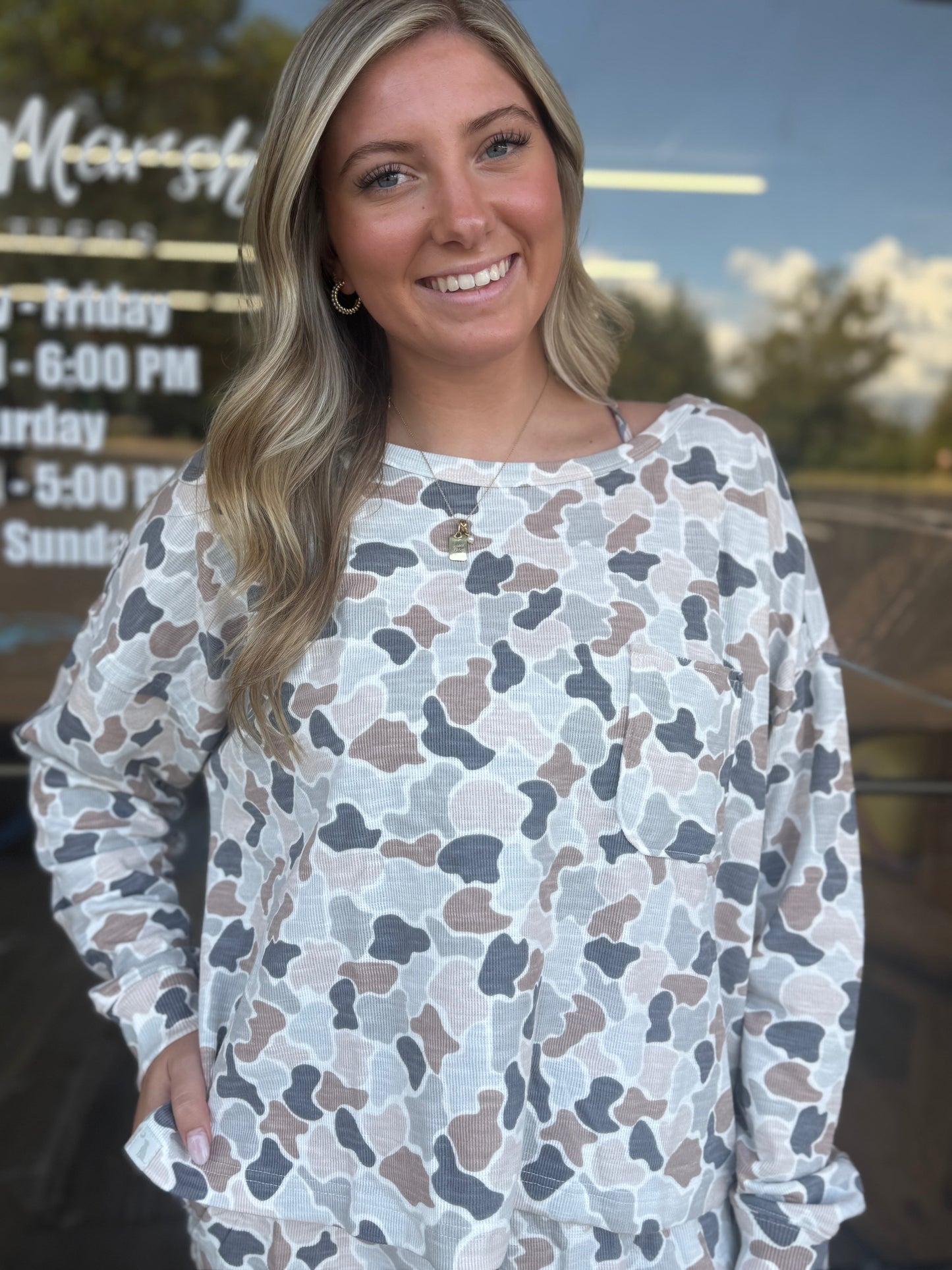 Local Girl Revive Crewneck - Forest Camo Flora