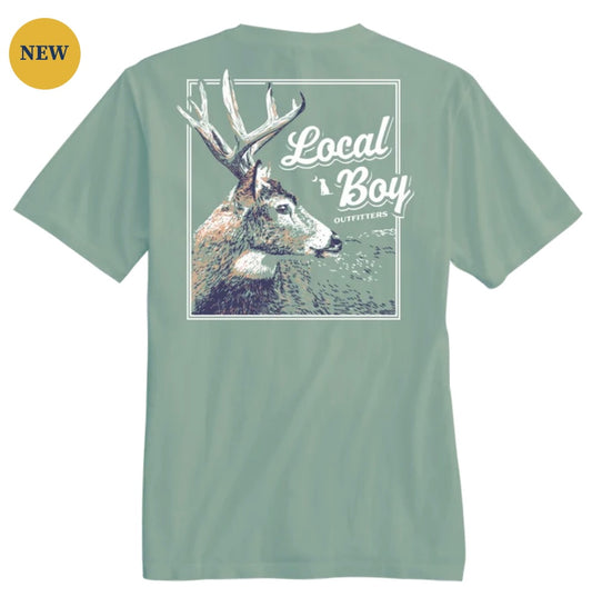 Local Boy Stag Profile SS Tee - Bay