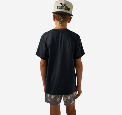 Toddler/Youth Burlebo Go To Tee - Black & Classic Deer Camo
