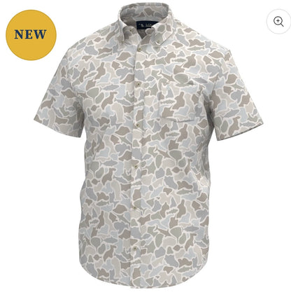 Local Boy Lowcountry Button Down - Saltwater Camo