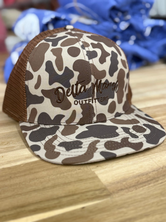 Delta Marsh Logo - Lost Hat Co - Brown OSC