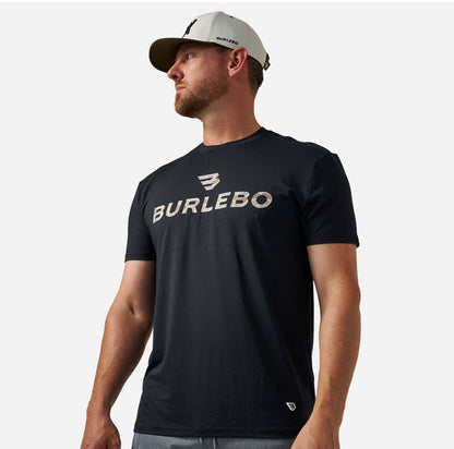 BURLEBO Go To Tee - Flying B Logo - Black & Classic Deer Camo