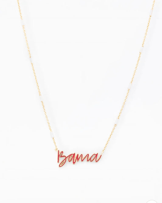 Michelle McDowell Alabama Beaded Chain Necklace