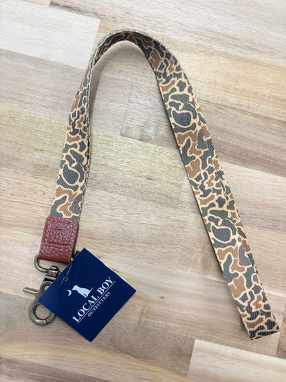 Local Boy Outfitters Long Lanyard - Old School Camo