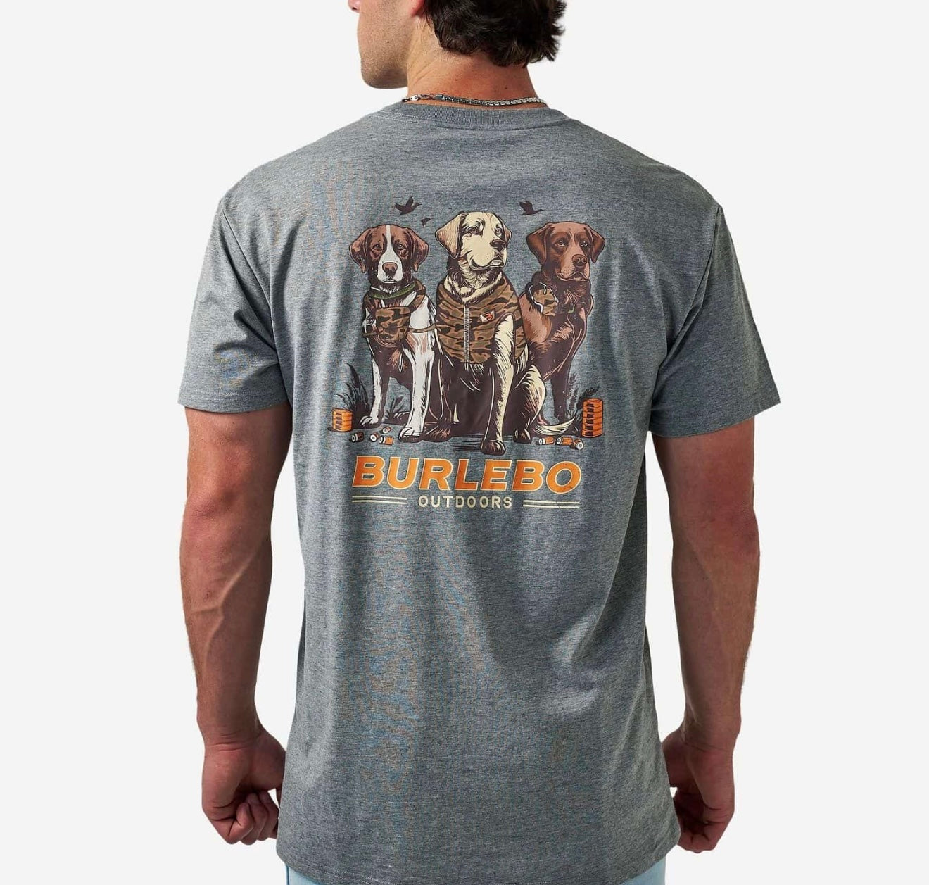Burlebo SS Camo Duck Dogs - Dark Heather Grey