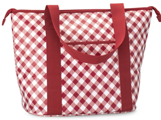 Swig Gameday Gingham Crimson Zippi 36 Cooler