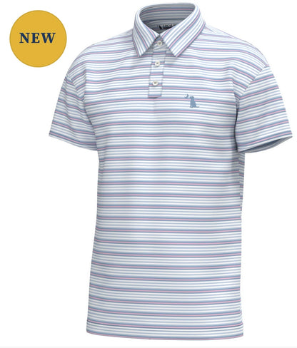 Local Boy Cape Polo - Sky Blue/Pink