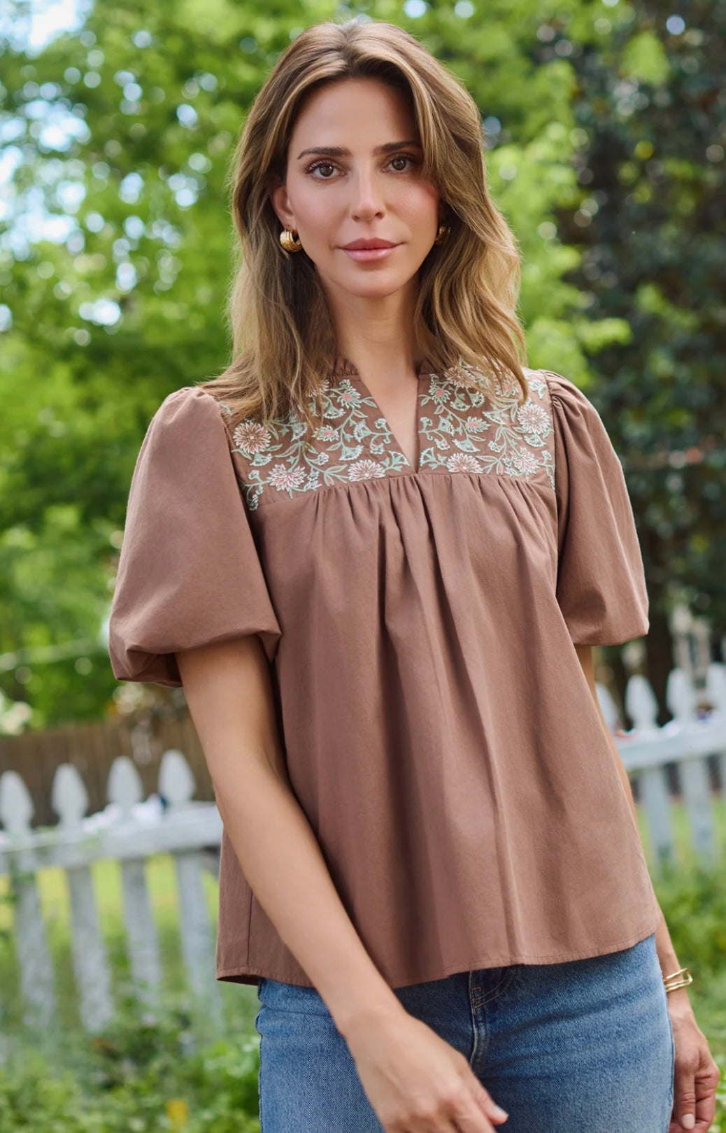 Mary Square Top Makayla Espresso