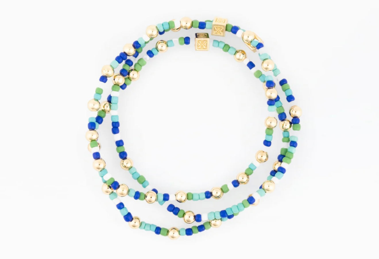 Michelle McDowell Blue/Green Vivienne Bracelet - Set of 3