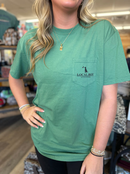 Local Boy Feathered Fetch SS Tee - Lt Green