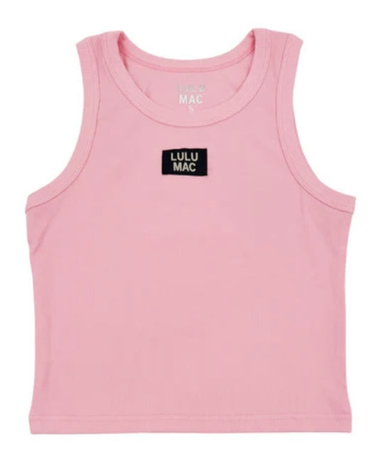Lulu Mac OG Tank - Light Pink/ Black Logo