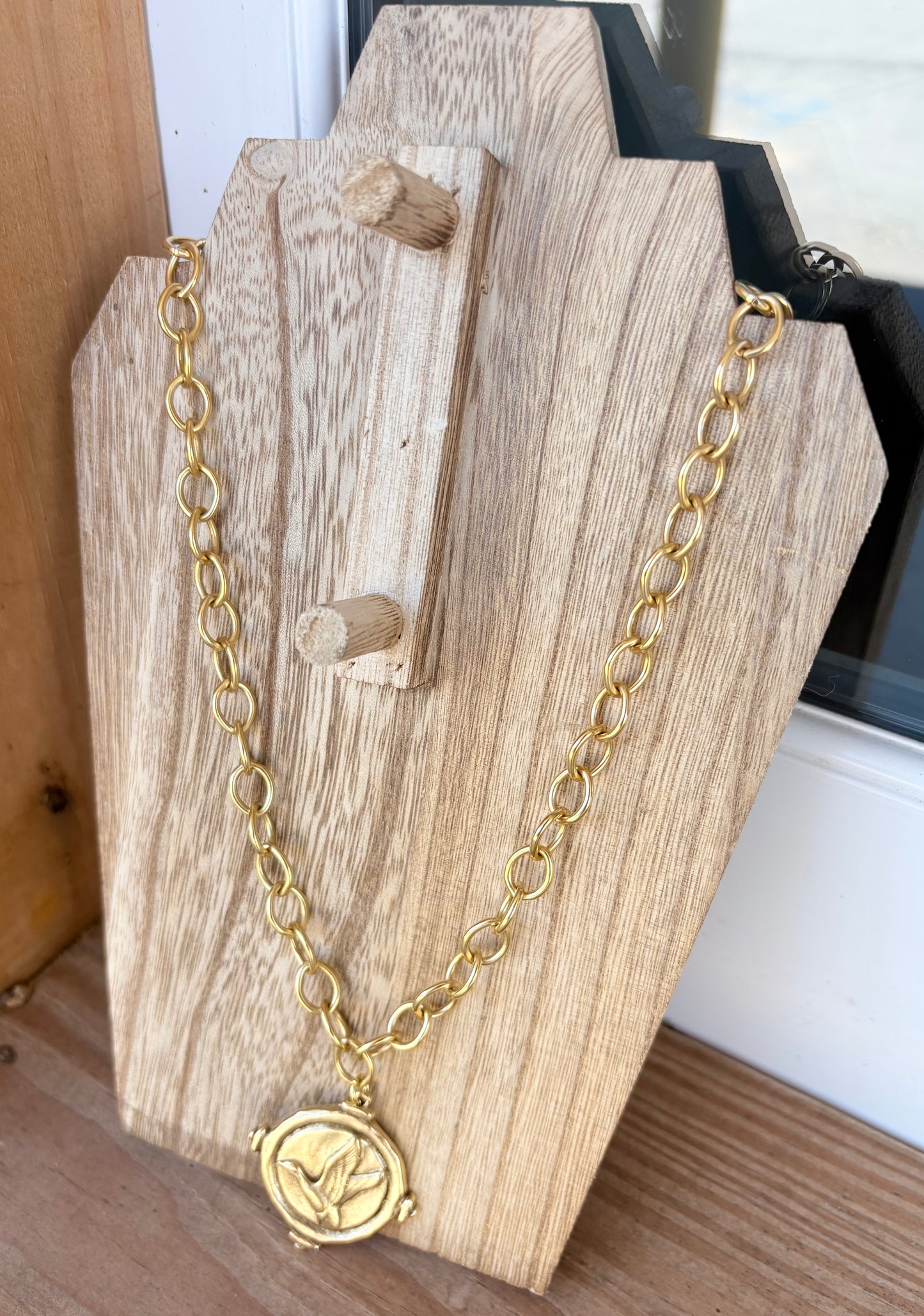 The Signature Duck Necklace by MC: Large Gold Chain
