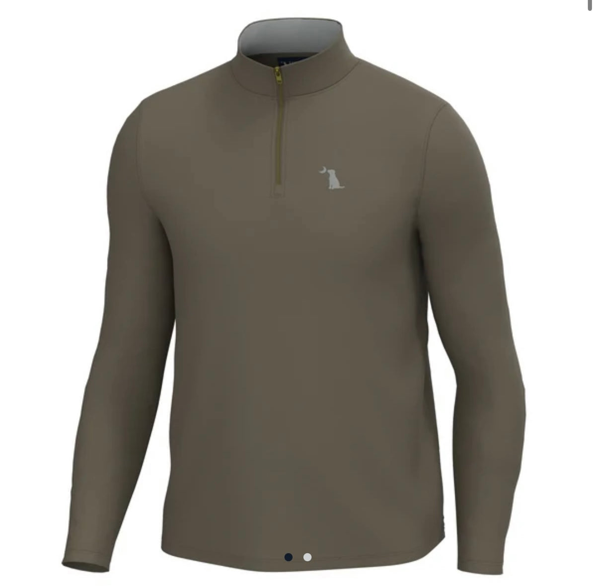 Local Boy Bentley Quarter Zip - Dark Tan