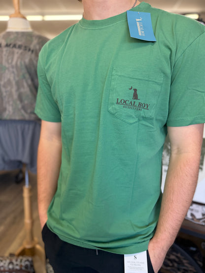 Local Boy Outfitters Vintage Crest SS Tee - LT Green