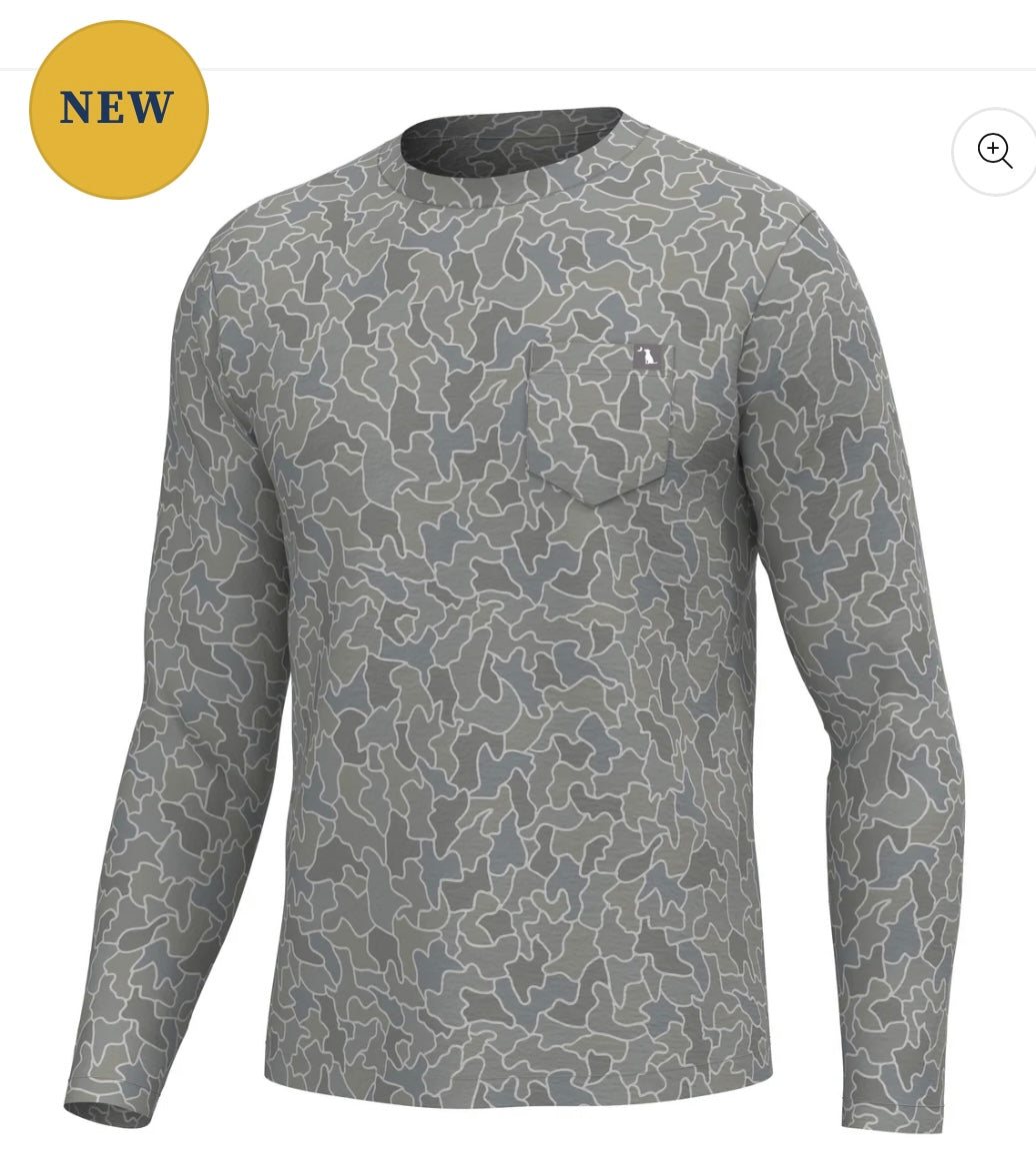 Local Boy L/S Heather Blend Crew - Cobblestone Gray