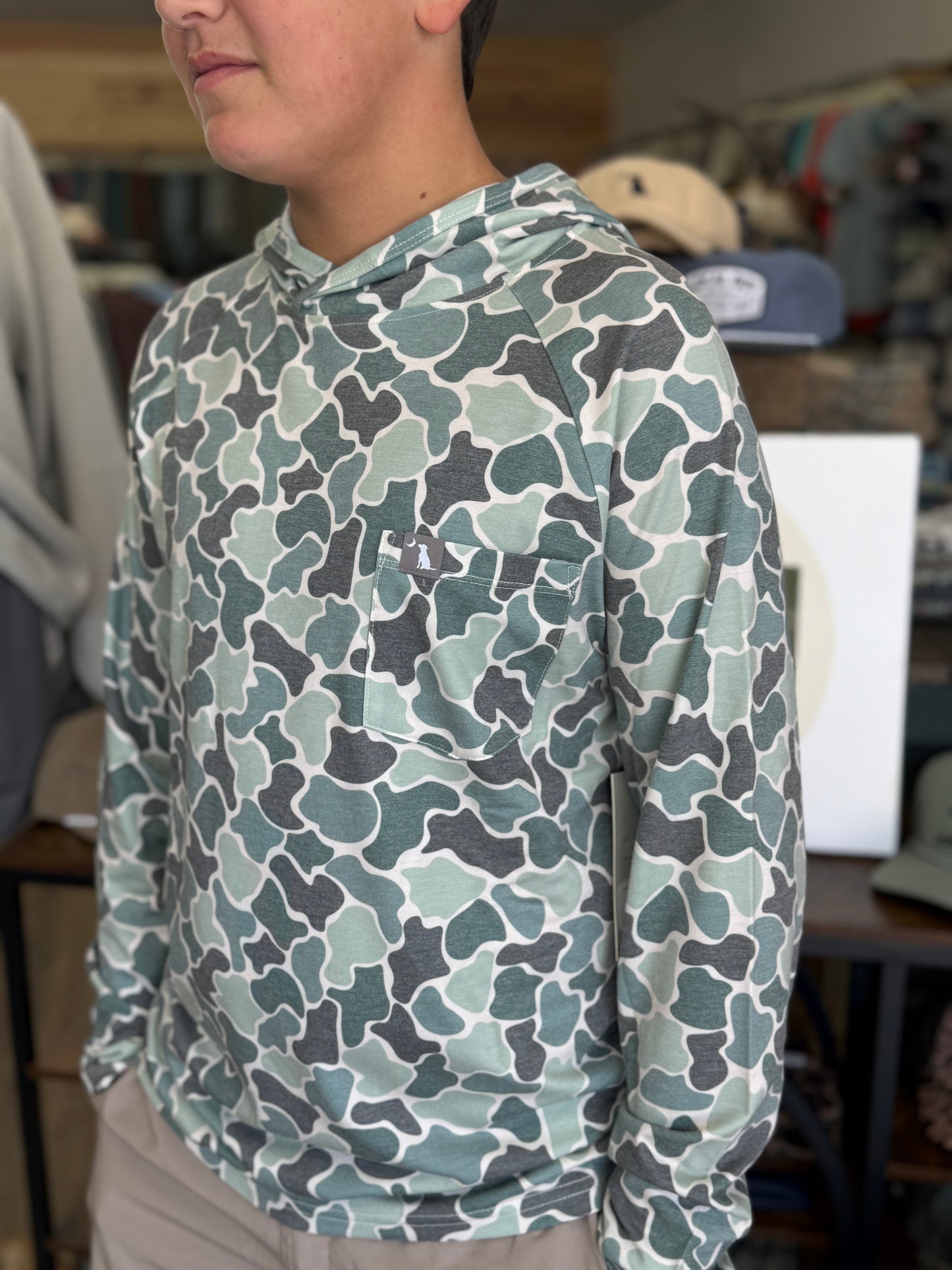 Local Boy Outfitters - Heather Blend Hoodie - Ravine Camo