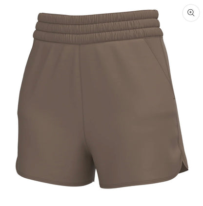 Local Girl High Waisted Volley Shorts - Cocoa