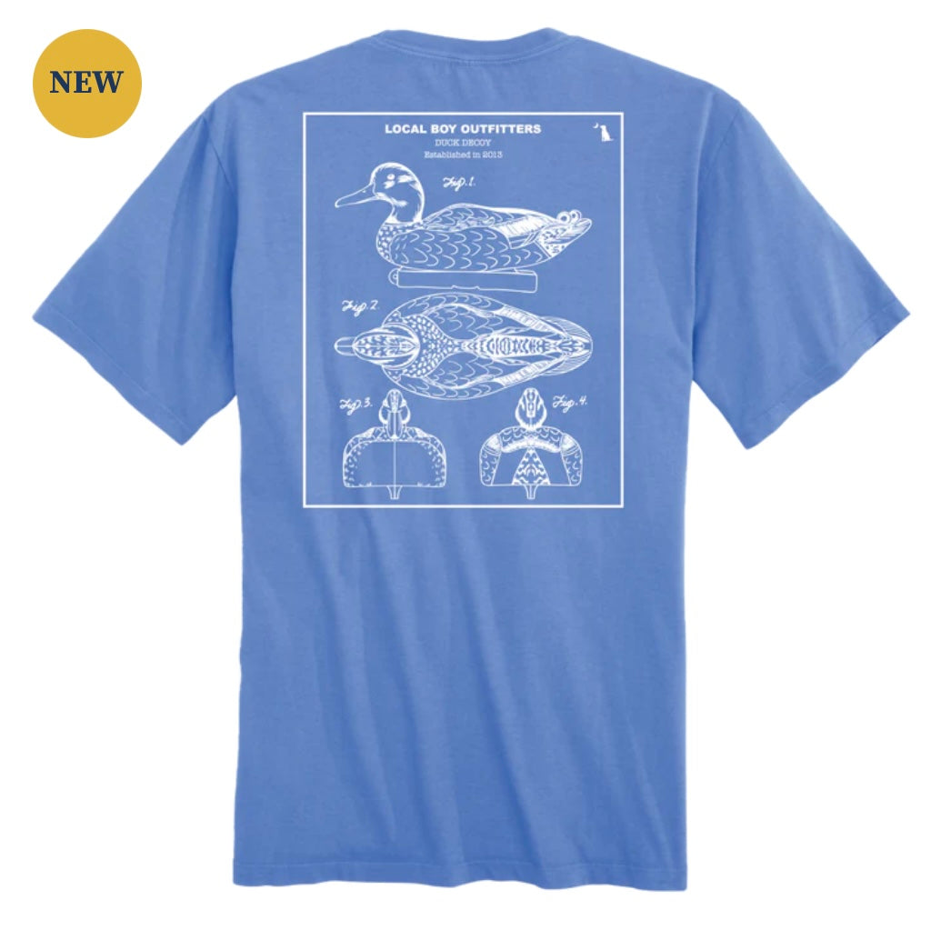 Local Boy Decoy Diagram SS Tee Marina