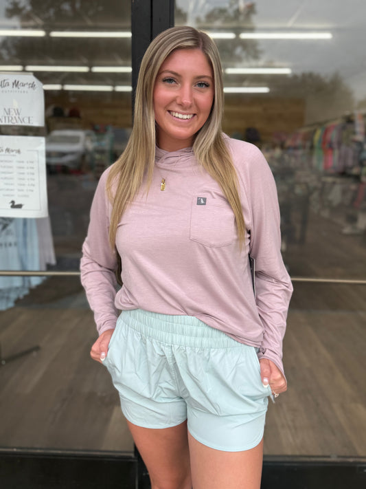 Local Girl Outfitters - LG High Waisted Volley Shorts - Eucalyptus