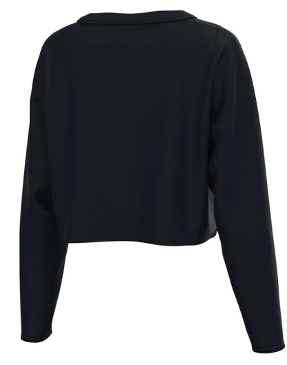 Local Girl Boxy Crop LS Tee - Black