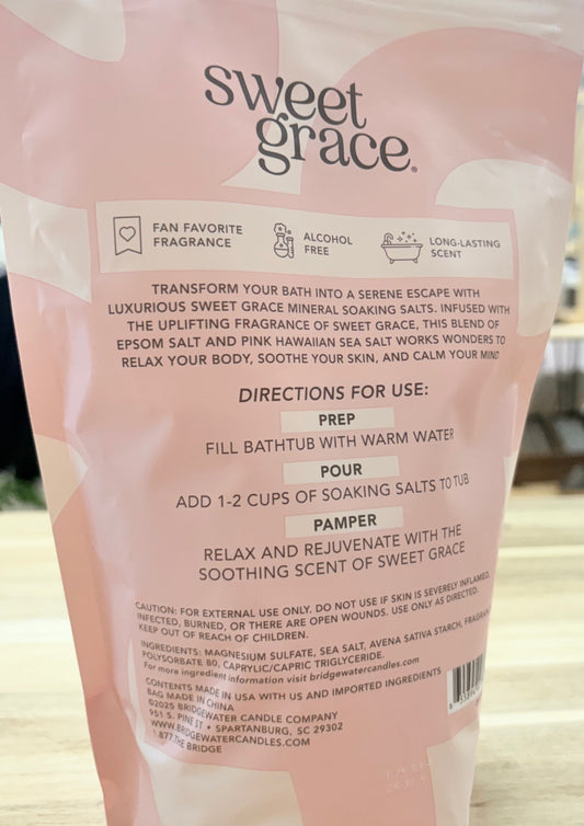 Sweet grace soaking salts