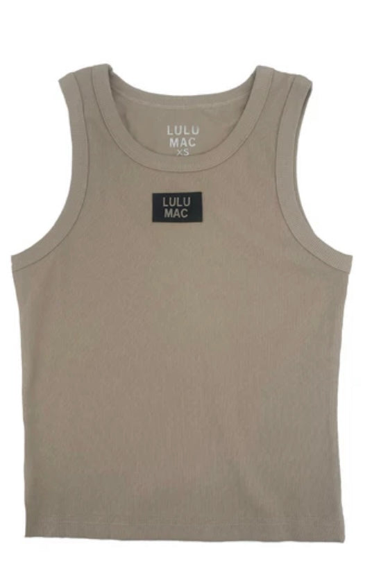 Lulu Mac OG Tank - Sand / Black Logo