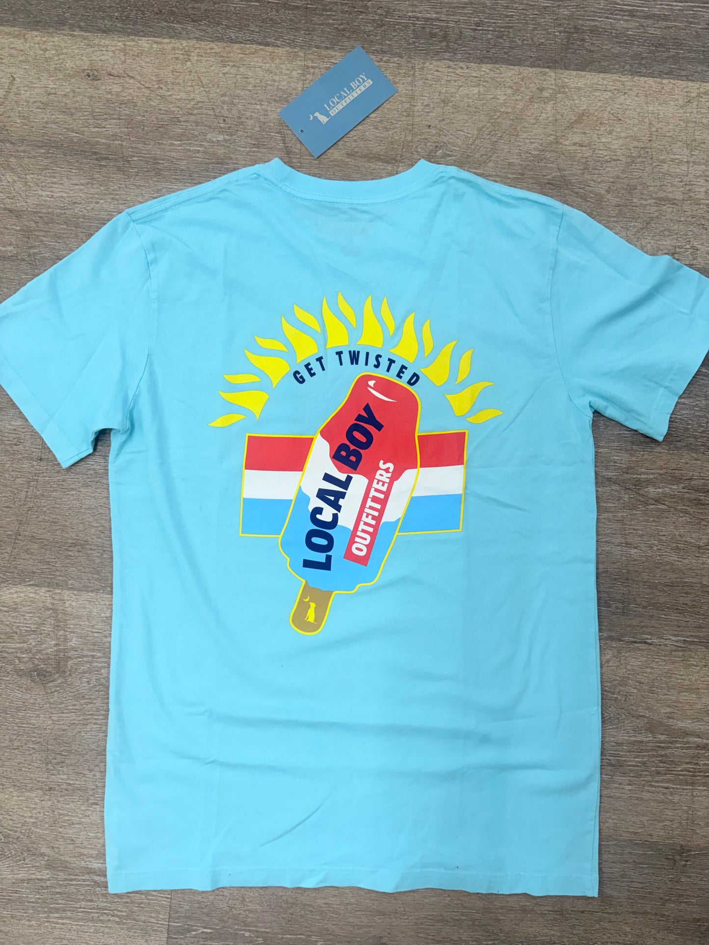 Local Boy Twisted Rocket SS Tee -  Aqua