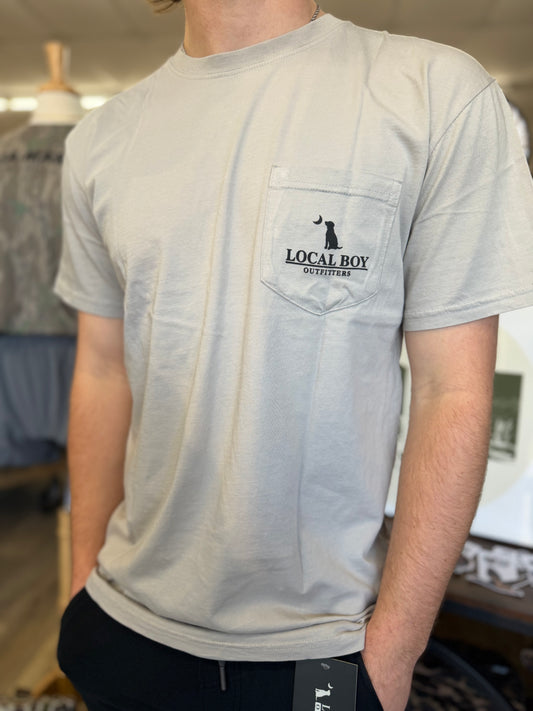 Local Boy Marsh Scene SS Tee-Silver
