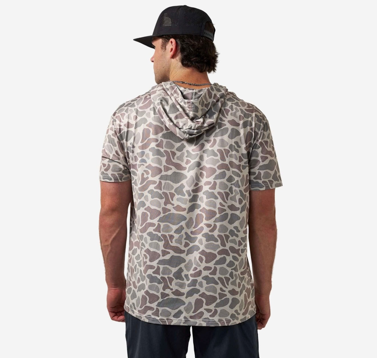 Burlebo SS Performance Hoodie - Classic Deer Camo